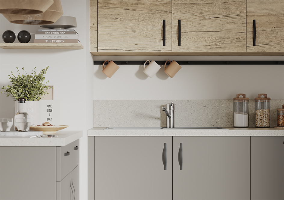 cuisine bois et gris